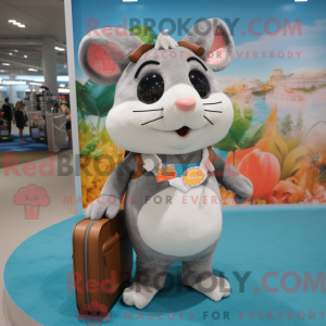 Grijze hamster mascotte...