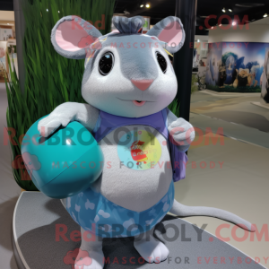 Grijze hamster mascotte...