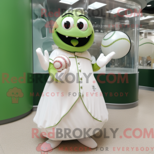 Olive Baseball Ball mascot...