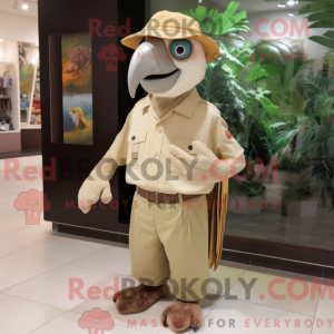 Tan Parrot maskot...