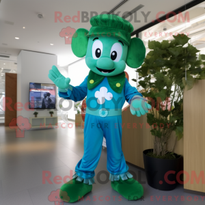 Cyan Four Leaf Clover...