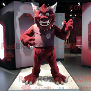 Maroon Gargoyle maskot...