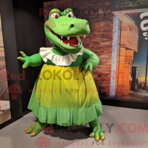 Krokodille maskot kostume...