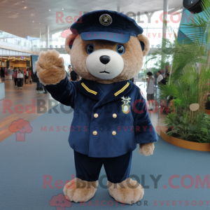 Navy Bear mascot costume...