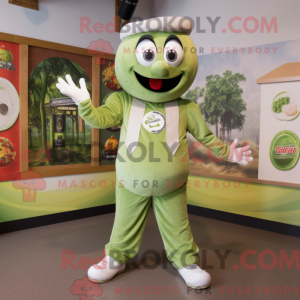 Olive Pizza maskot kostyme...