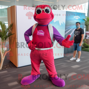 Disfraz de mascota Magenta...