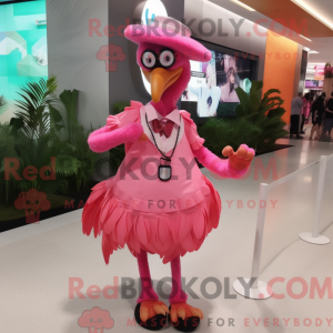 Máscara de flamingo com...