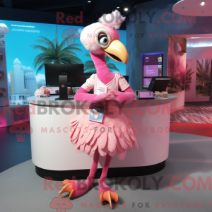 Máscara de flamingo com...