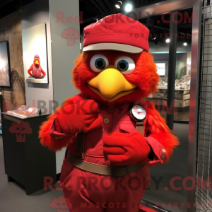 Red Canary maskot kostyme...