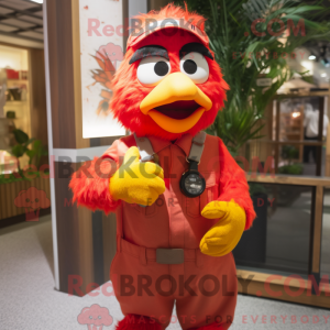 Red Canary maskot kostyme...