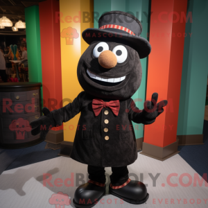 Sort Candy maskot kostume...