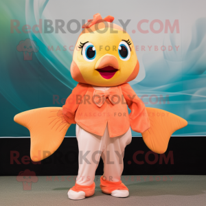 Peach Goldfish maskot...