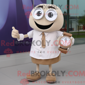 Beige Wrist Watch mascot...