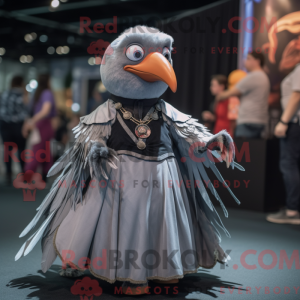 Grå krage maskot kostume...
