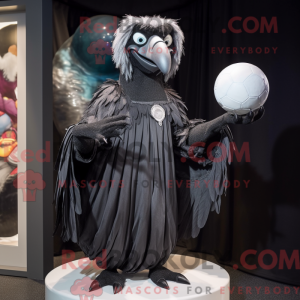 Grå krage maskot kostume...