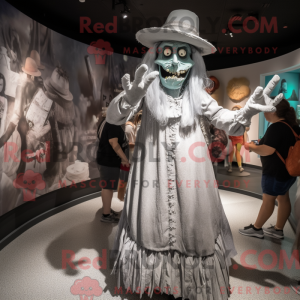 Silver Frankenstein mascot...