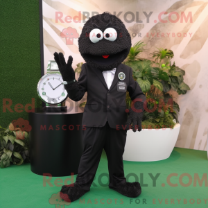 Sort golfbold maskot...