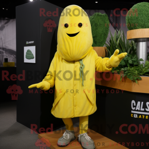 Gul selleri maskot kostume...