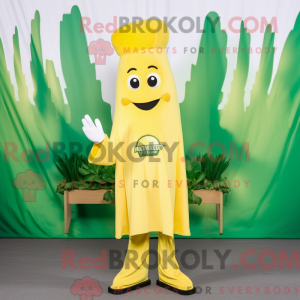 Geel Celery mascottekostuum...