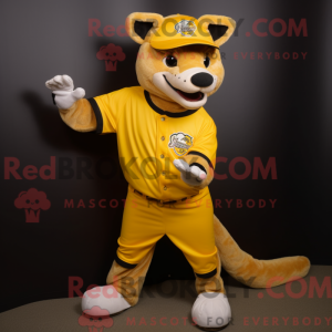 Yellow Thylacosmilus mascot...