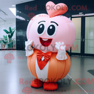 Peach Heart-mascottekostuum...