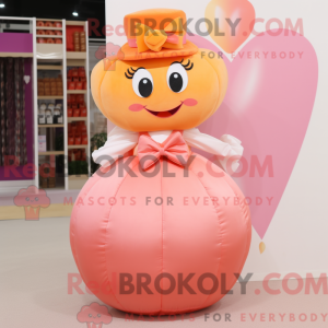 Postava maskota Peach Heart...