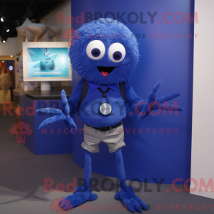 Blue Spider-mascottekostuum...