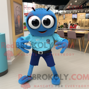 Blue Spider-mascottekostuum...