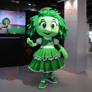 Grön irländsk flagga maskot...