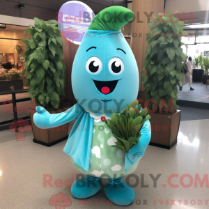 Turquoise Radish mascot...
