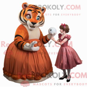 Rust Tiger mascottekostuum...