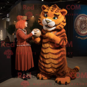 Rust Tiger maskot kostume...