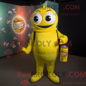 Lemon Yellow Soda Can...