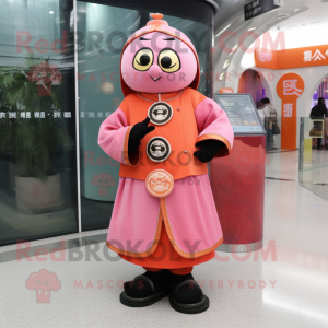 Pink mandarin maskot...