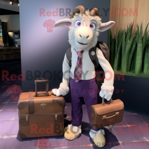 Lavendel ged maskot kostume...