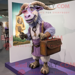 Lavendel ged maskot kostume...