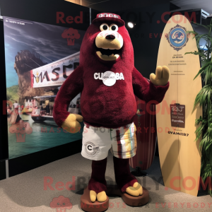Maroon Guinness maskot...