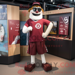 Maroon Guinness maskot...