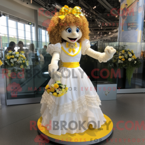 Yellow Irish Dancer mascot...