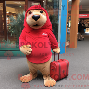 Red Sea Lion mascot costume...