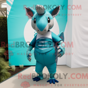 Turkis Armadillo maskot...