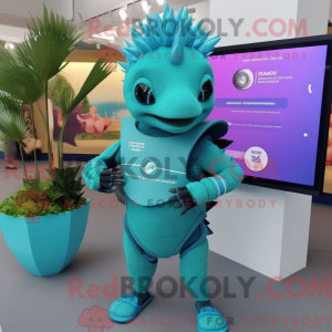 Turkis Armadillo maskot...
