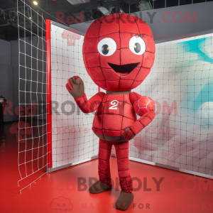 Rood volleybalnet...