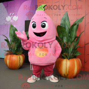 Rosa Mango-maskotdraktfigur...