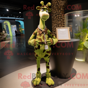 Olive Giraffe maskot...