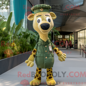 Olive Giraffe mascotte...
