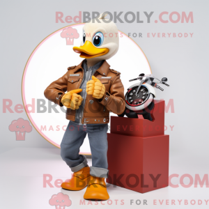 Tan Duck-maskotdraktfigur...
