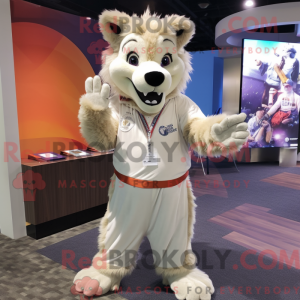 Figura de máscara de lobo...