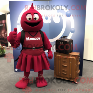 Maroon Grenade mascot...