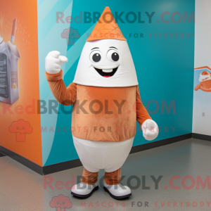 Rust Ice Cream Cone maskot...